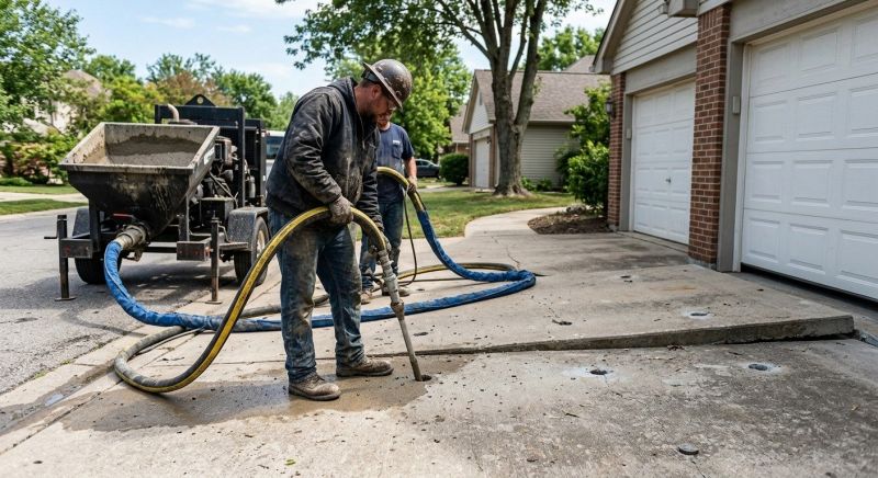Driveway Slab Lifting in Des Moines, IA