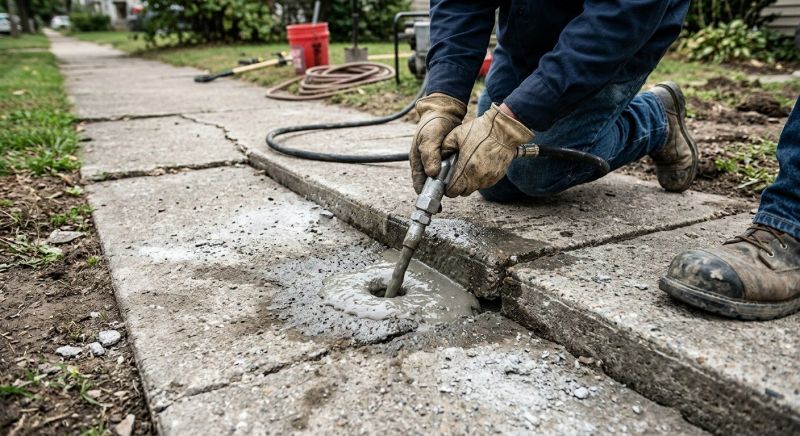 Sunken Sidewalk Repair in Corpus Christi, TX